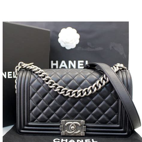 chanel boy bag medium review|chanel small boy bag black.